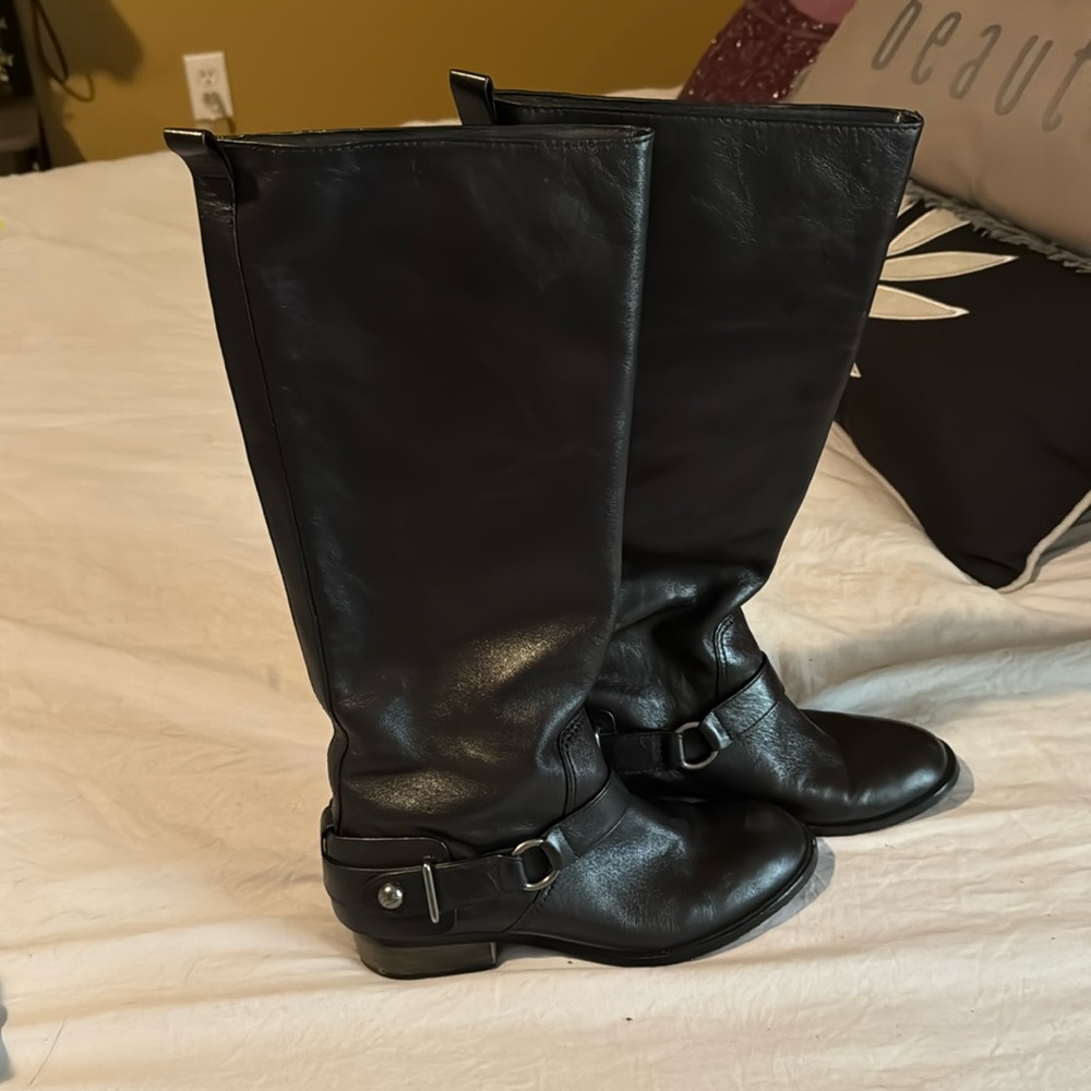 Coach  leather boots great condition. Normal wear on bottom of boots. Size 8
